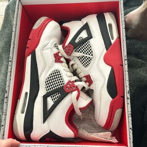 Fire Red Retro 4 7Y